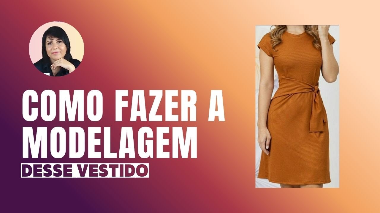 Como fazer a modelagem: Vestido com faixa integrada