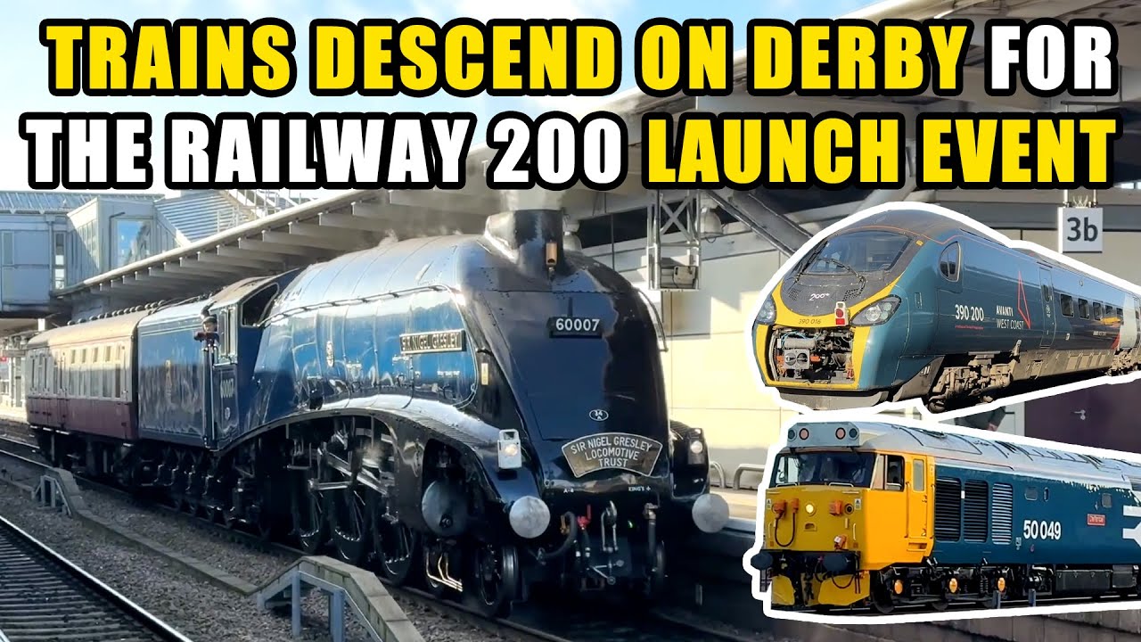 RAILWAY 200! PENDOLINO at DERBY! + 60007 'SIR NIGEL GRESLEY', A CLASS 37 FRENZY and MORE! | PART 2