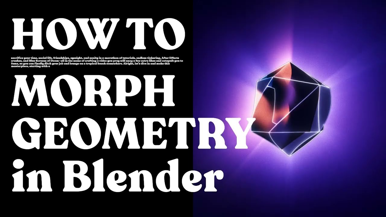 How to Create a Geometry Morph in Blender
