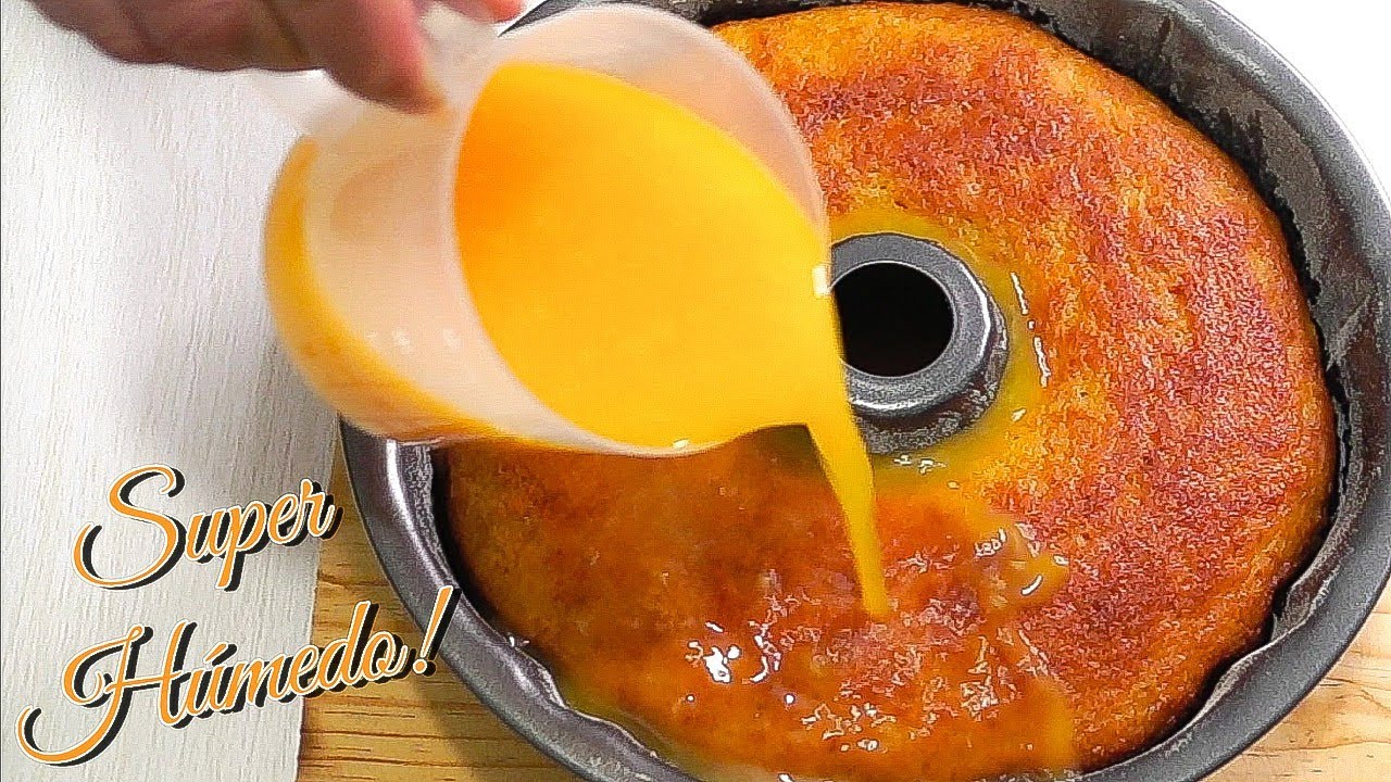 biscocho de NARANJA con JUGO! HÚMEDO y Delicioso!