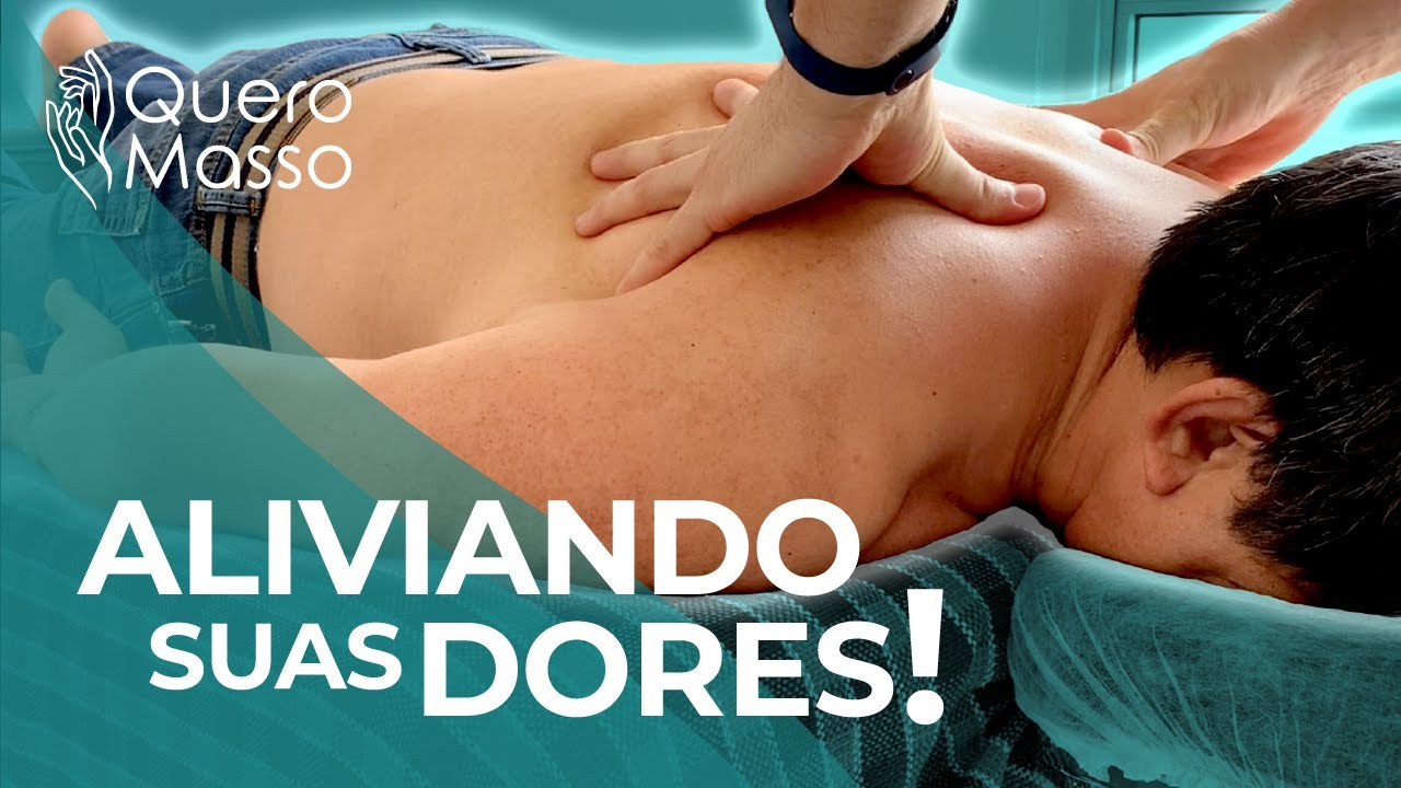 Massagem para aliviar dores no ombro