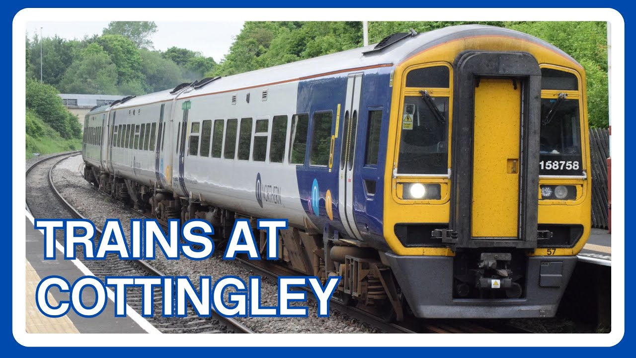 TRAINS at COTTINGLEY railway station