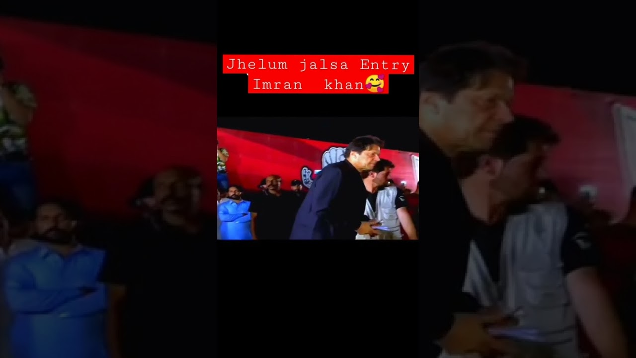 Imran Khan entry in Jhelum Jalsa #jhelumjalsa #jalsa #ptijalsa #imrankhan #imrankhanjalsa