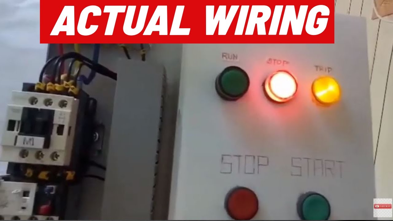 ACTUAL WIRING OF MOTOR CONTROL CIRCUIT (Tagalog)