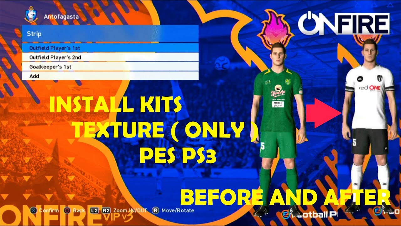 INSTALL KITS TEXTURE ( ONLY ) PES PS3