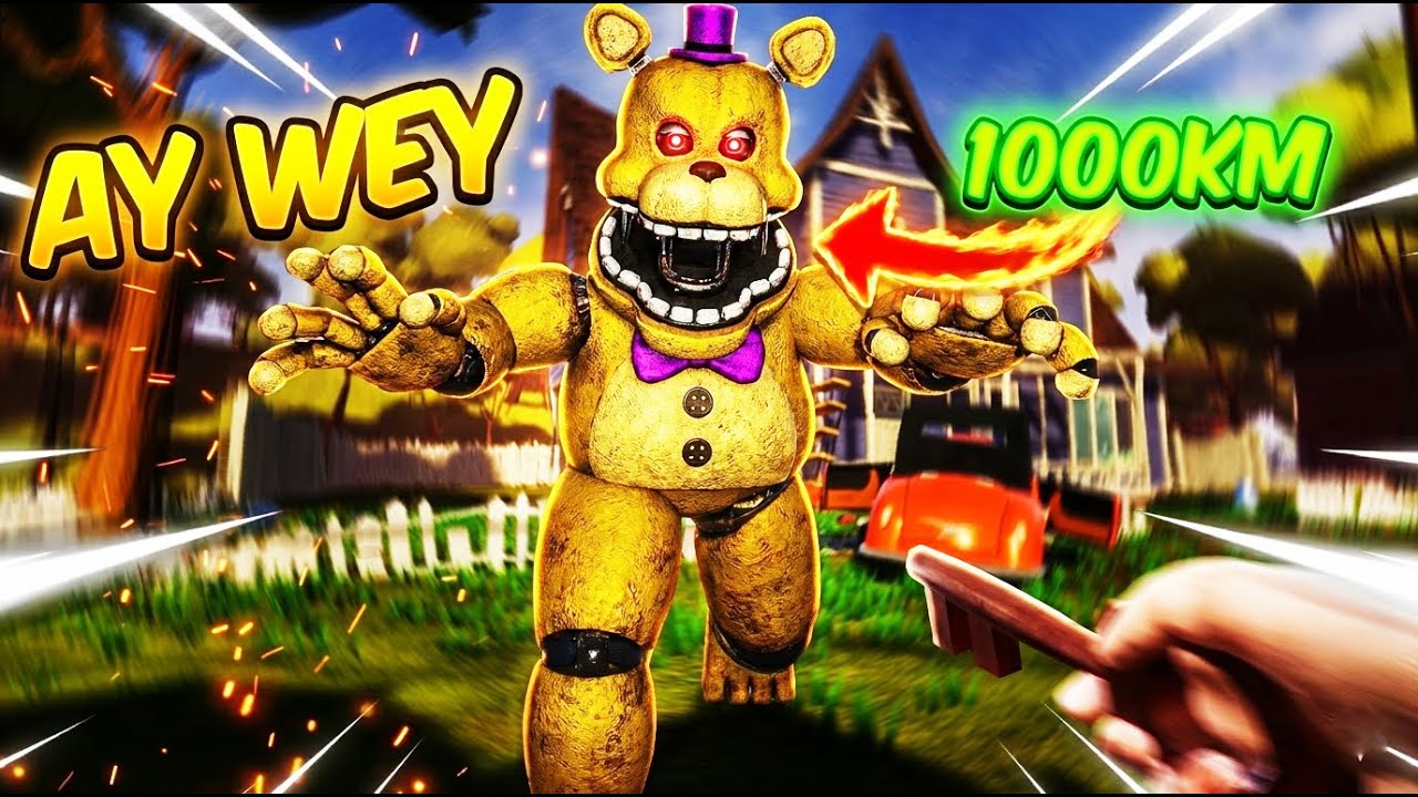 EL FREDBEAR más RAPIDO del MUNDO en HELLO NEIGHBOR (MUY DIFICIL) 💀🔥│Rip.kidd0