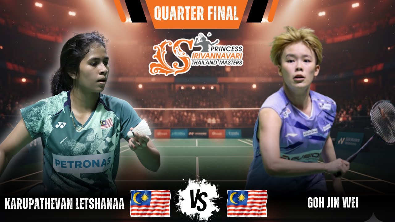 🏸 WS-QF! Karupathevan LETSHANAA 🇲🇾 vs 🇲🇾 GOH Jin Wei | Thailand Masters 2026 Badminton