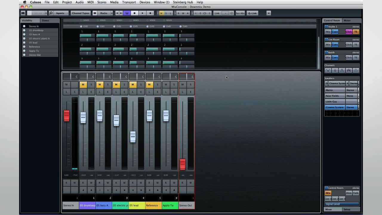 Downmixing and Control Room | New Features in Cubase 7