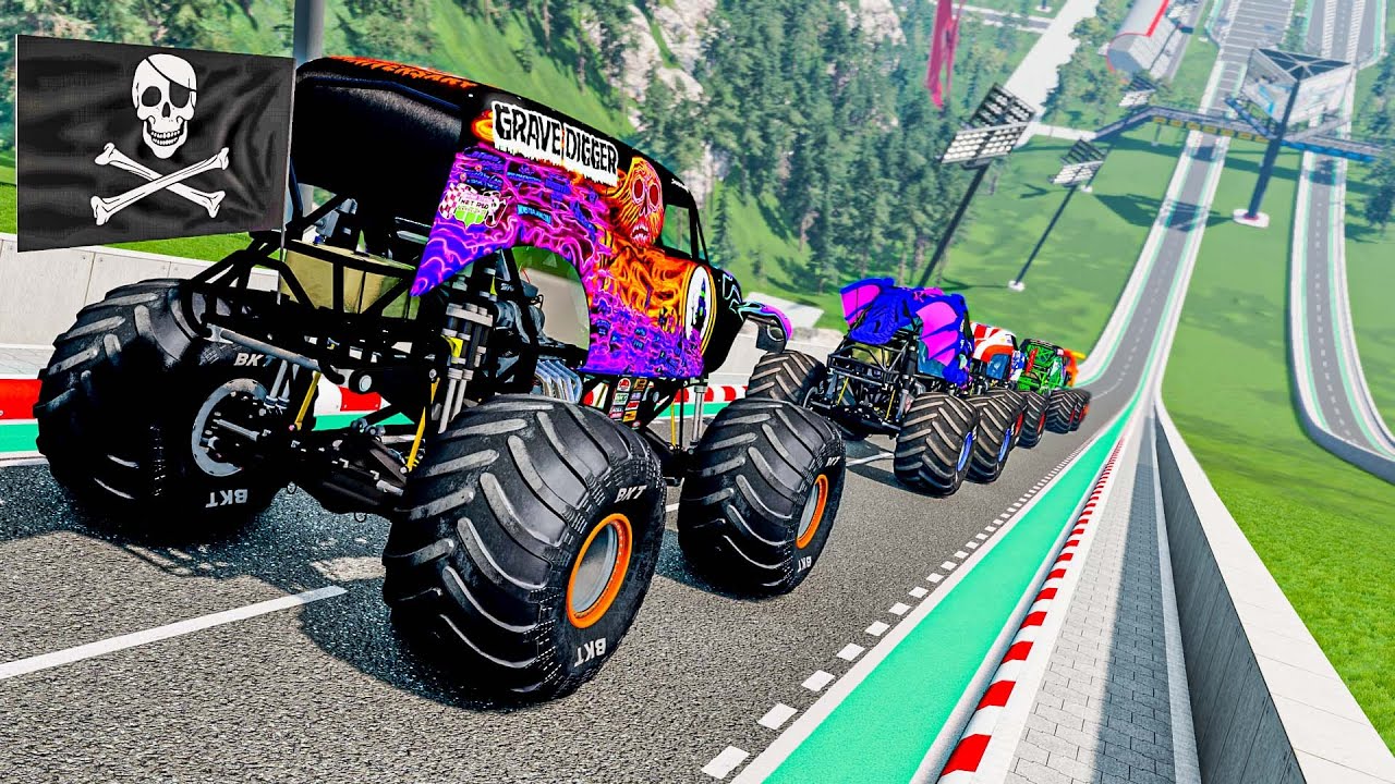 Beamng Crazy Crashes and Jumps #023 | Monster Trucks & Cars