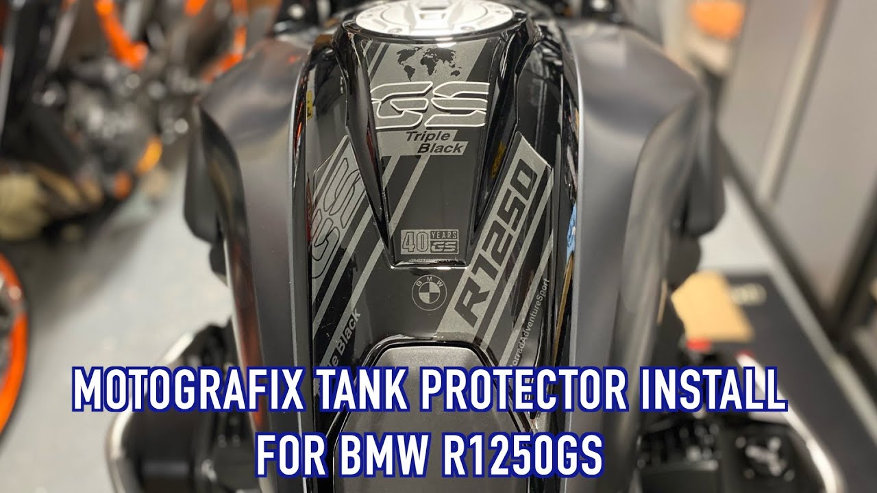 Fitting the Motografix tank pad to my BMW R1250GS