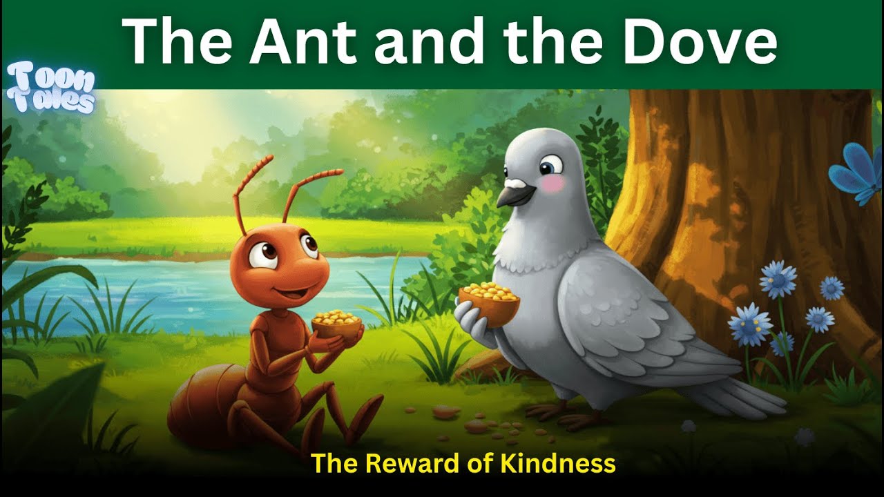 The Ant and the Dove | The Reward of Kindness | Kids Moral Story English