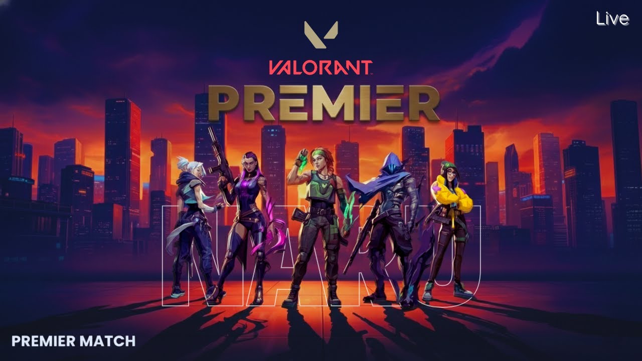 🛑 SQUAD GOING ALL-OUT. Valorant Premier Match Time! Naru Live