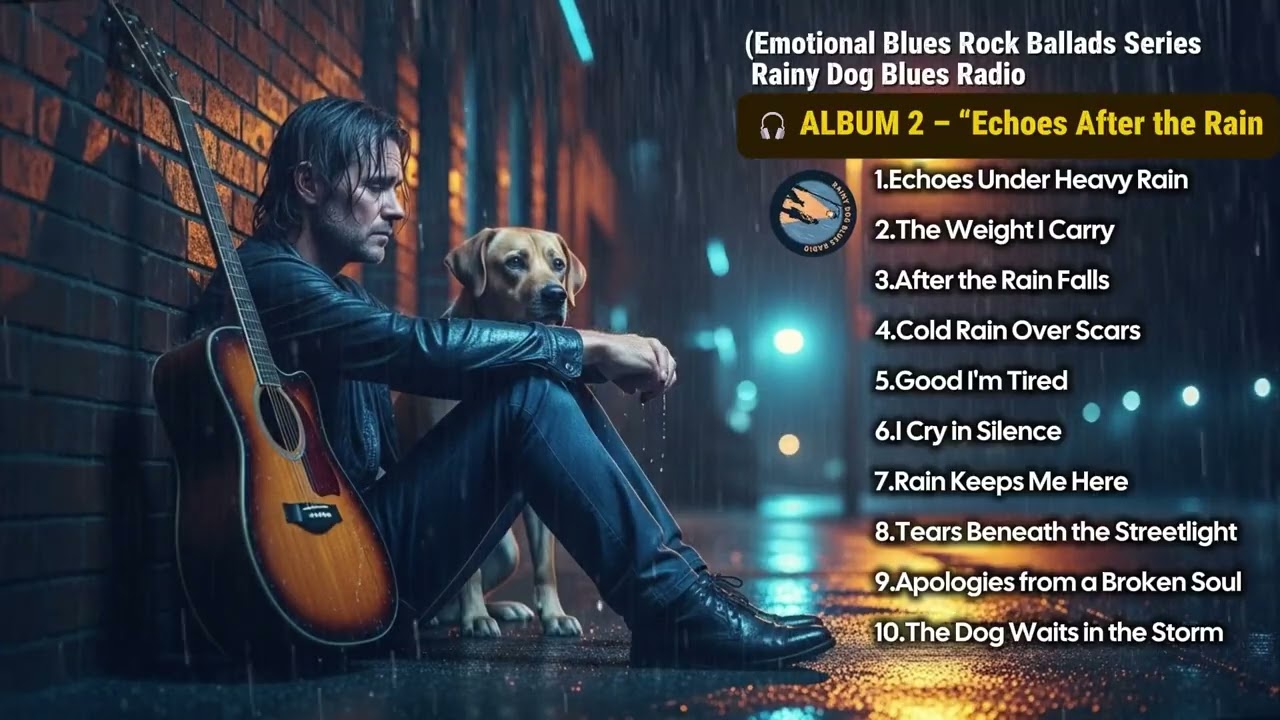 Best Blues Rock Ballads 2025 Playlist | Rainy Dog Blues Radio| Top & Trending Music Full Album Vol.2