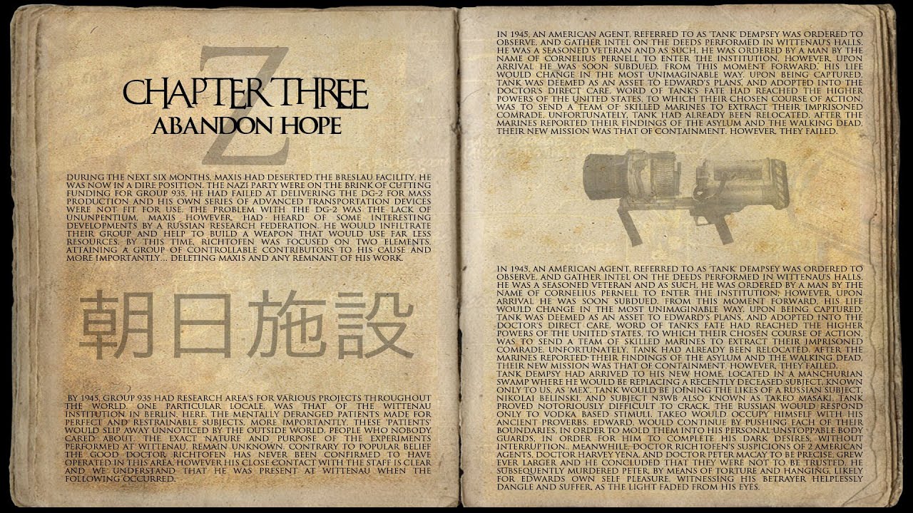 Z | Chapter Three (The Official Call of Duty: Zombies Storyline)