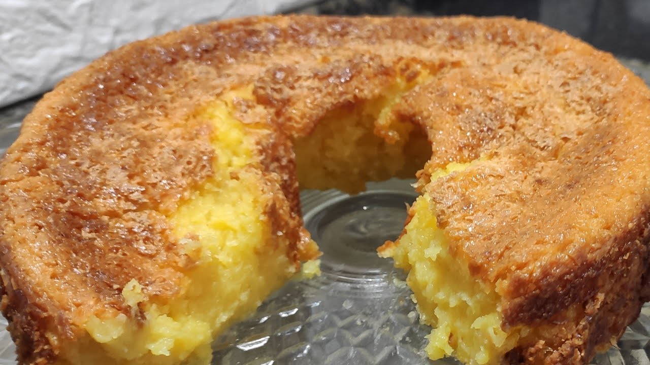 Bolo de milho verde o verdadeiro tradicional,sem ovos e  sem trigo , cremoso e delicioso!