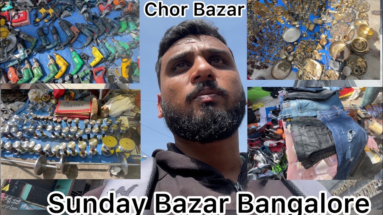Sunday Bazar | Chor Bazar Bangalore | Chikpet Bangalore | Sultanpete | KindaTravelVlogs
