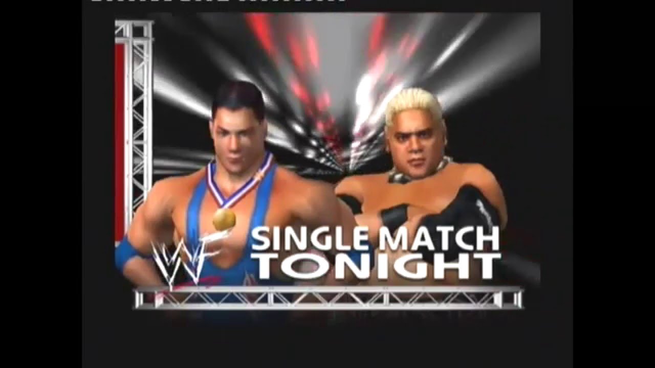 WWF Raw XBOX Gameplay - Kurt Angle vs Rikishi