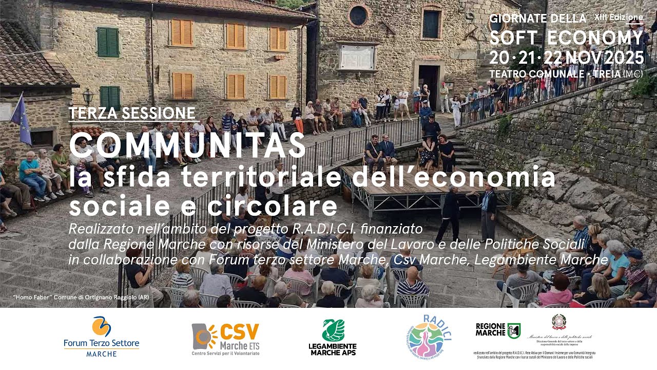 Giornate della Soft Economy | Terza Sessione: COMMUNITAS