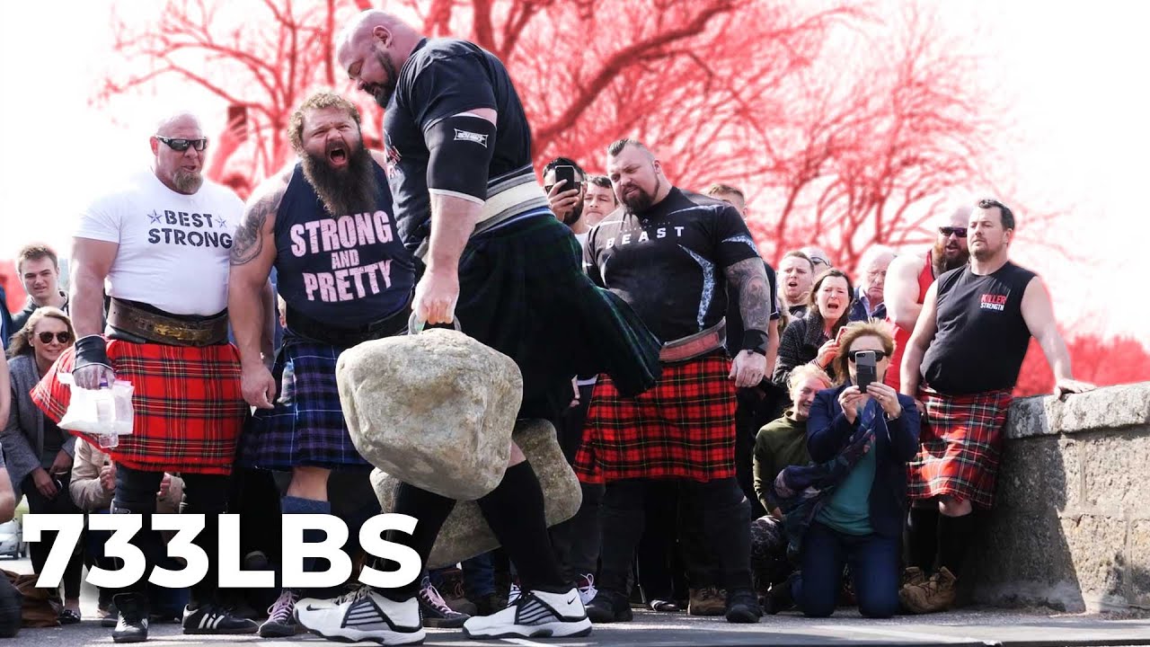 WORLD RECORD 733 POUND DINNIE STONE LIFT