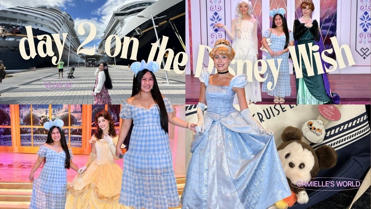 Day 2 of Our Disney Wish Cruise | Royal Gathering + Dinner at Worlds of Marvel
