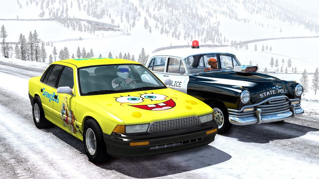 Crazy Police Chases #31 - BeamNG Drive Crashes