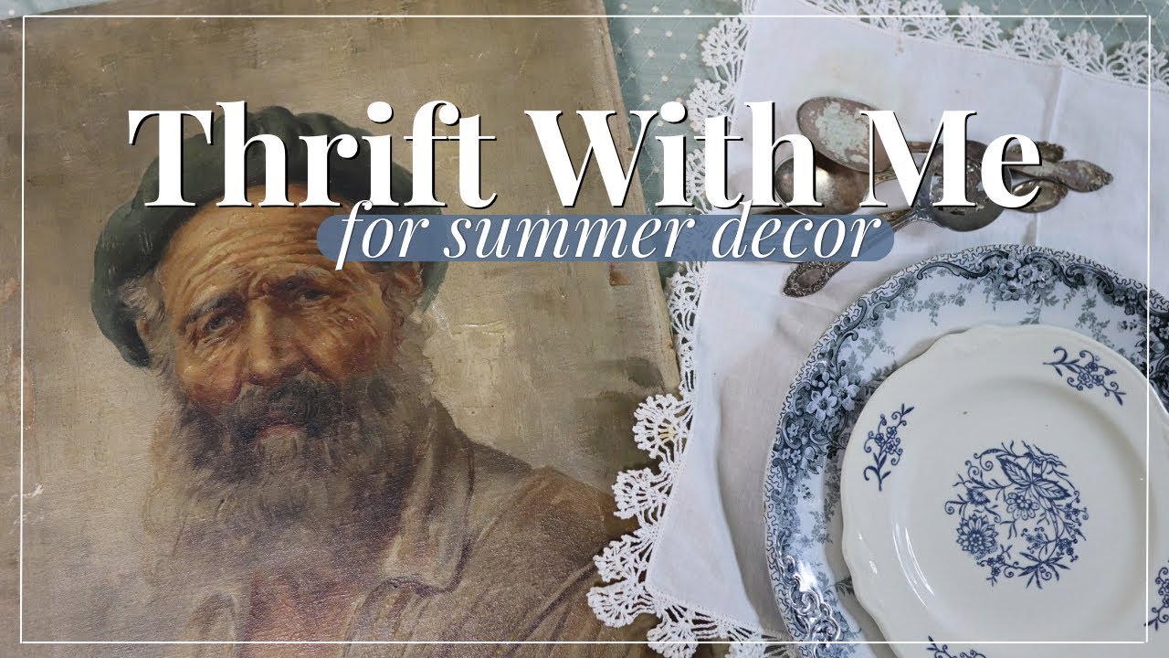 THEY HAD IT HIDDEN! Thrift With Me & Thrift Haul! | Thrifting, Home Decor, Goodwill, Summer Decor