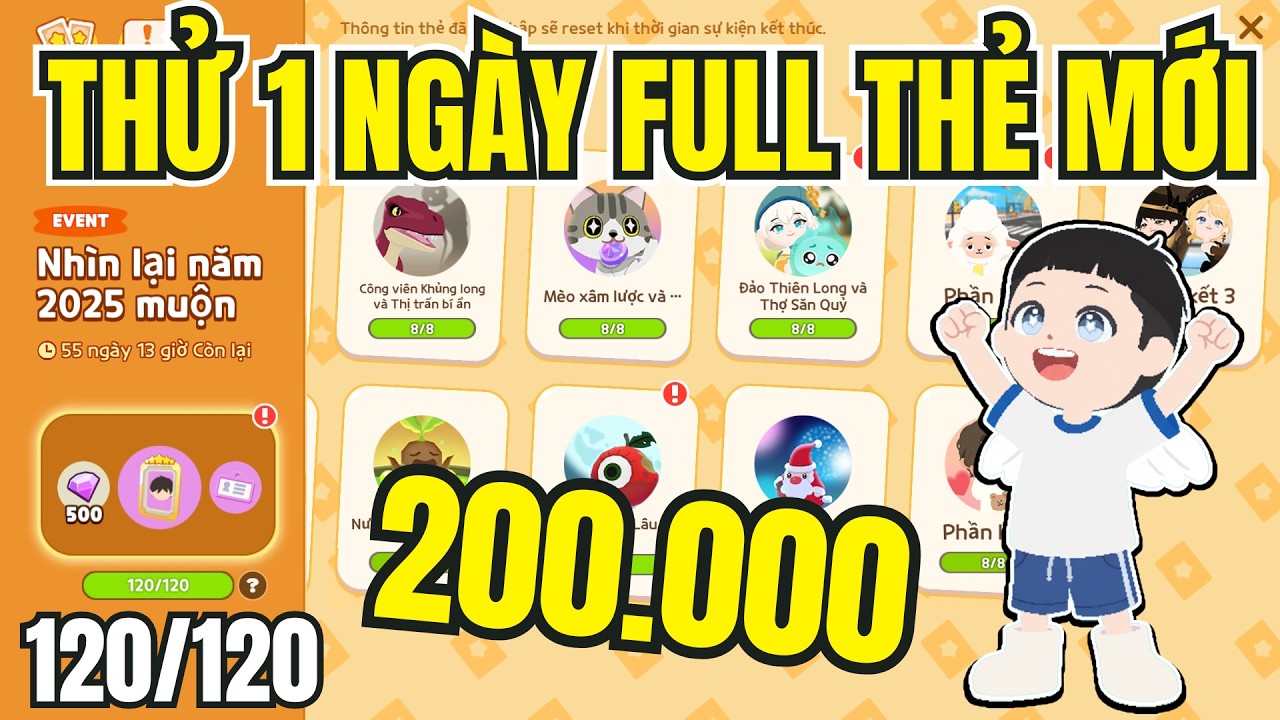 Toan Yolo Nạp 200.000 Để Hoàn Thành thẻ Mới Trong 1 Ngày Và Cái Kết | Play Together