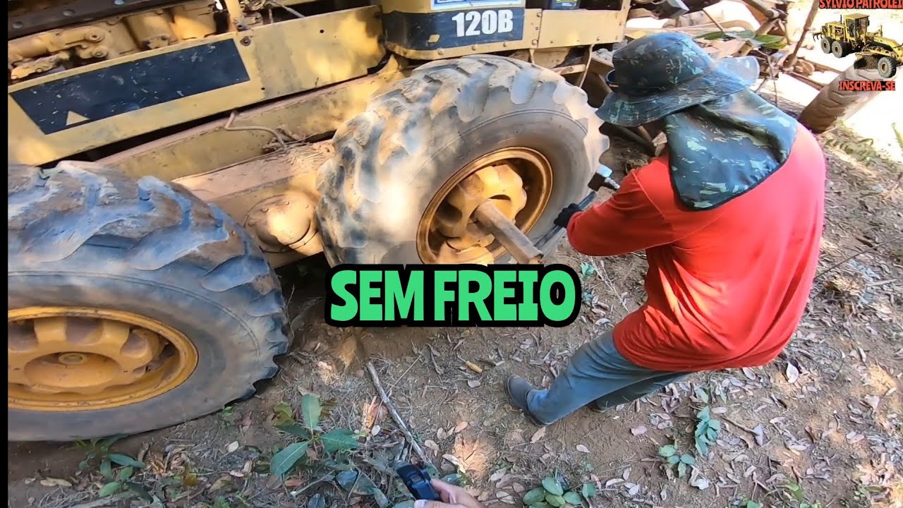 APERTANDO OS CUBOS /MOTONIVELADORA CATERPILLAR 120b /Grader niveleuse motoconformadora patrola