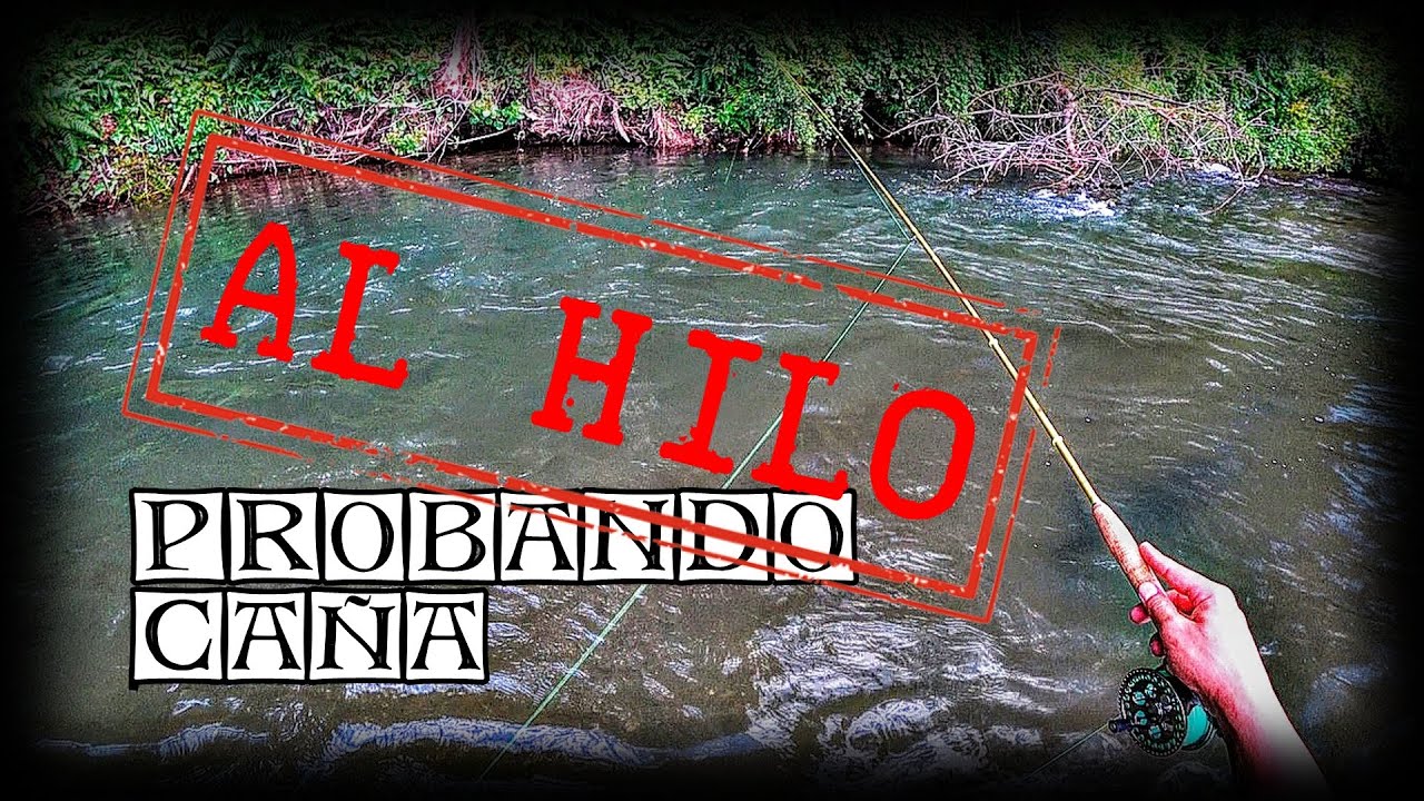 Probando CAÑA - pesca de TRUCHAS [al HILO]