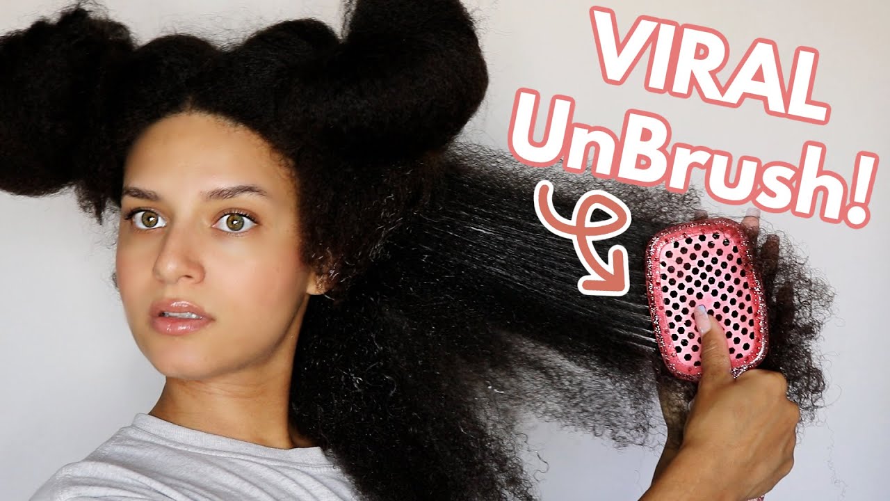 Trying the VIRAL UnBrush | I'll ONLY Be Using This to Detangle My Hair from NOW ON! | Type 4 Natural