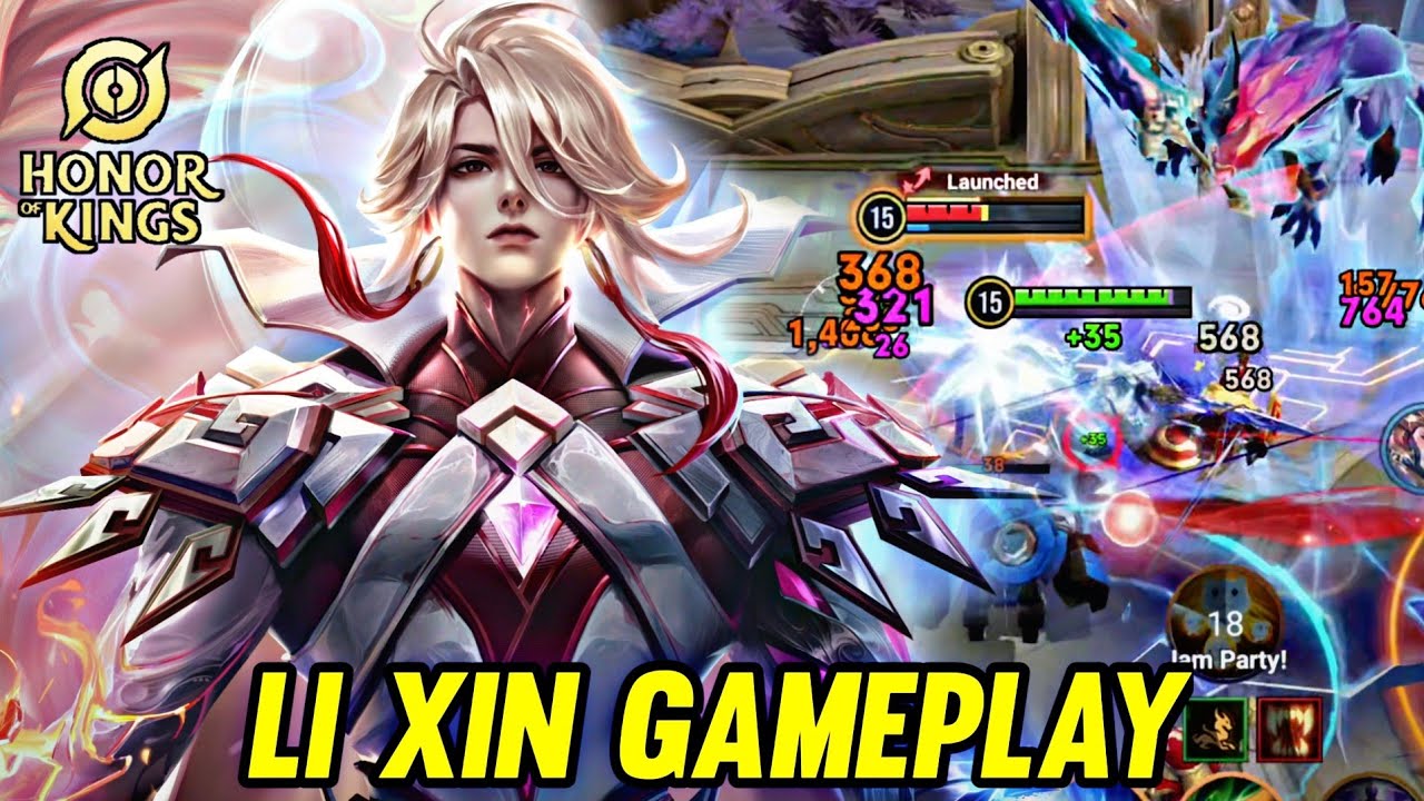 HOK : LI XIN GAMEPLAY | RED MODE EASY WIN - HONOR OF KINGS