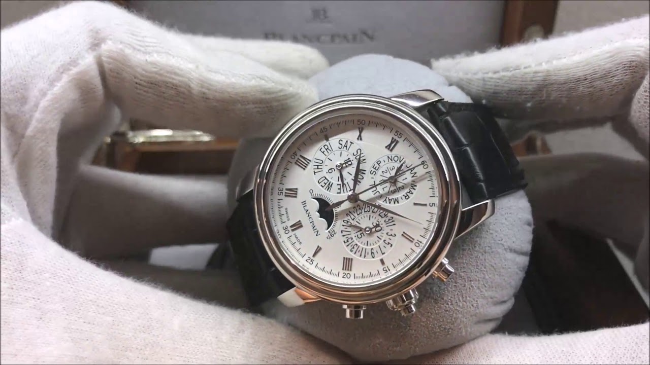 S/N 3130 Blancpain Perpetual Calendar Split Second Chronograph in Platinum