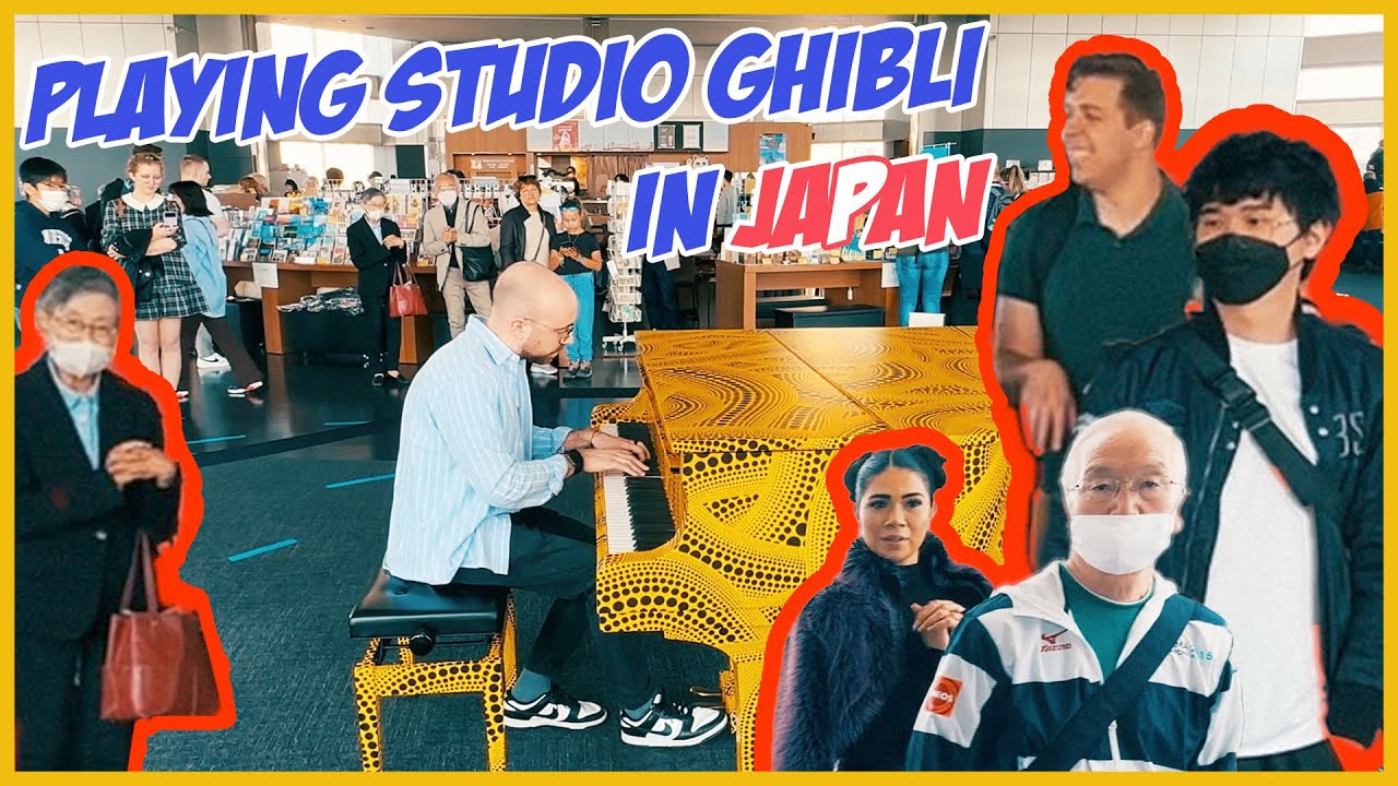when you play HOWL'S MOVING CASTLE 🏰 in JAPAN 🇯🇵 on PUBLIC PIANO!