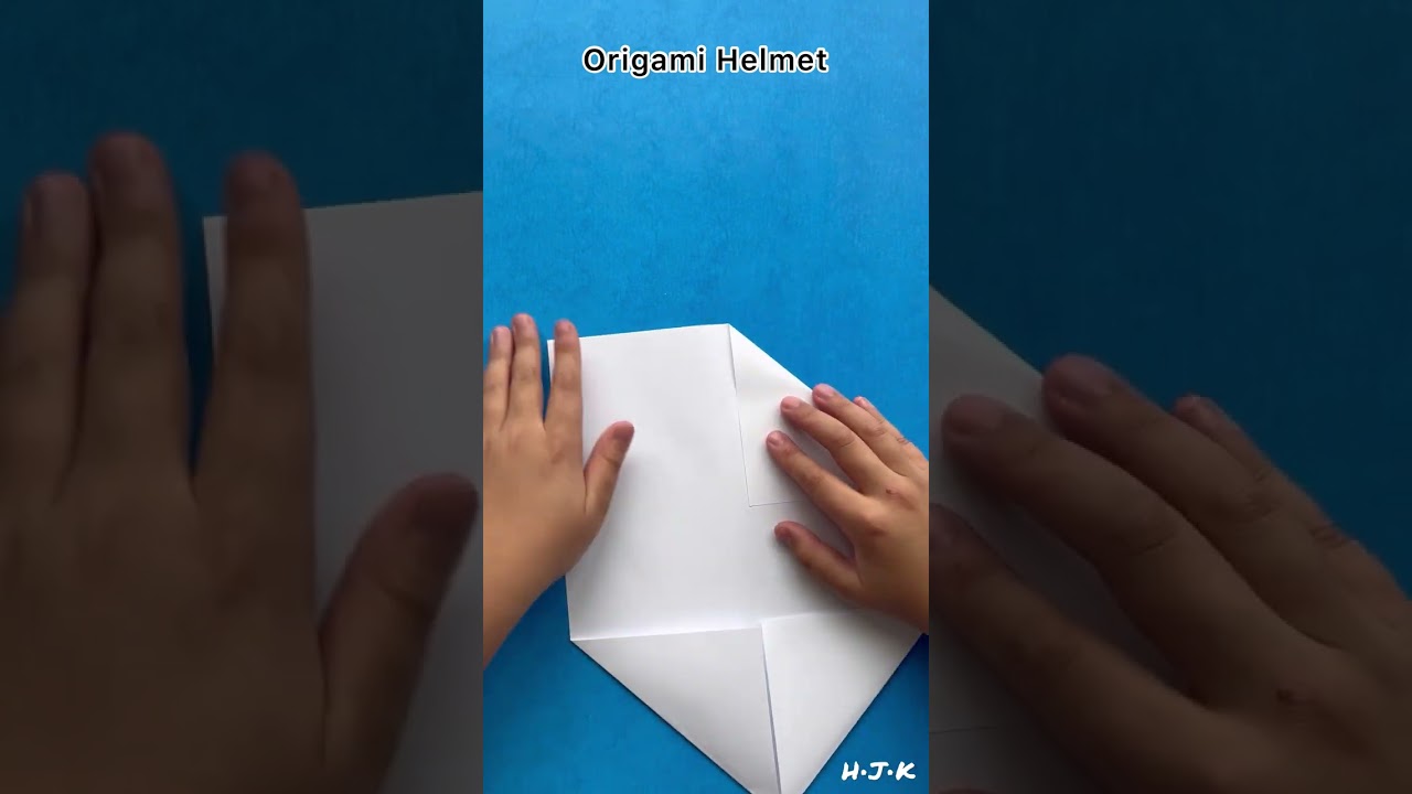 Easy Origami Helmet Tutorial #origamitutorial #origamicraft