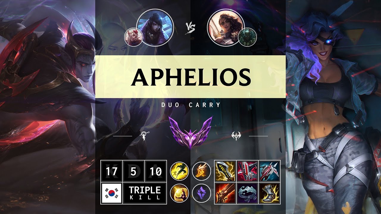 Aphelios ADC vs Samira - KR Master Patch 14.13