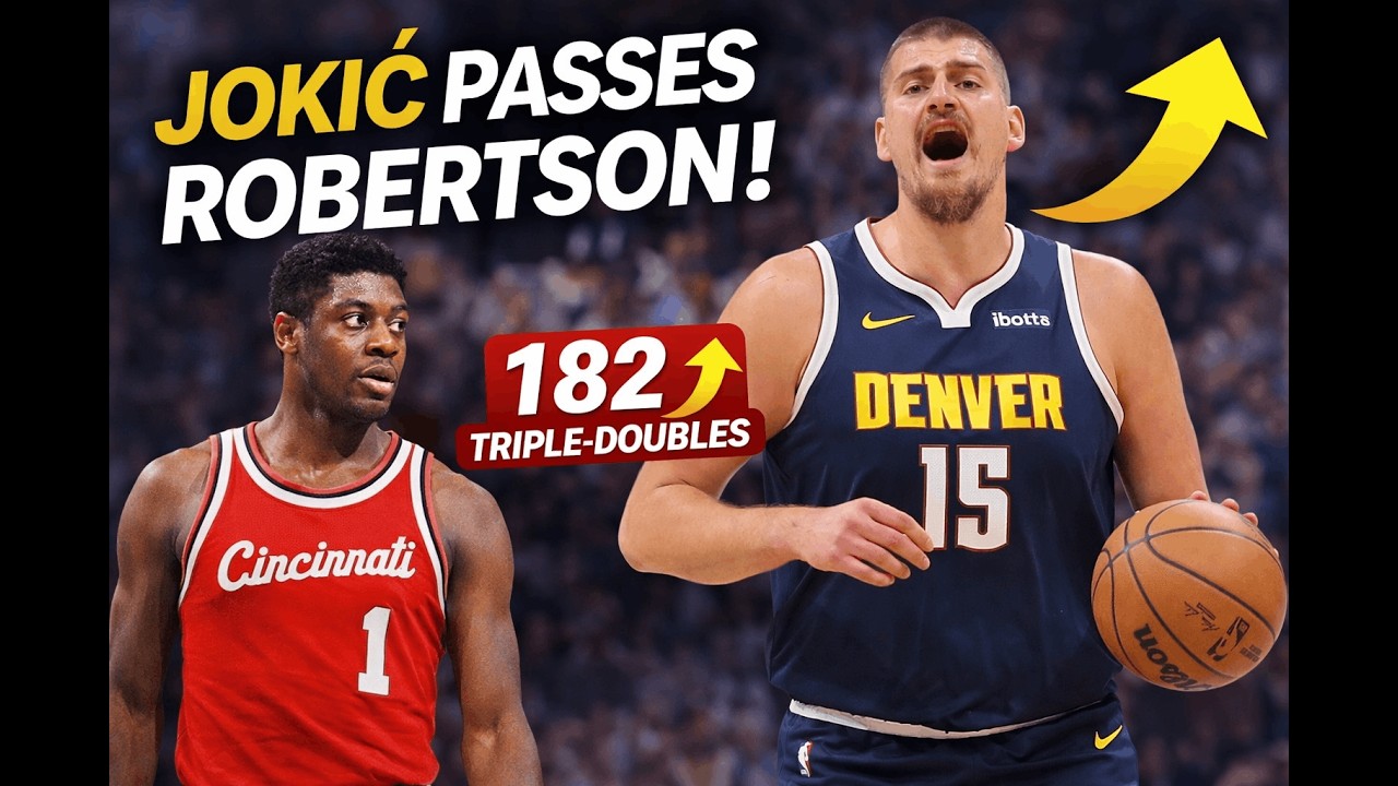 Nikola Jokić Passes Oscar Robertson for No. 2 in NBA Career Triple-Doubles