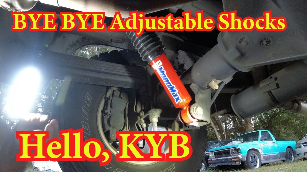 I finally replace the original worn out original shocks on the 2004 GMC Sierra with some KYB's.
