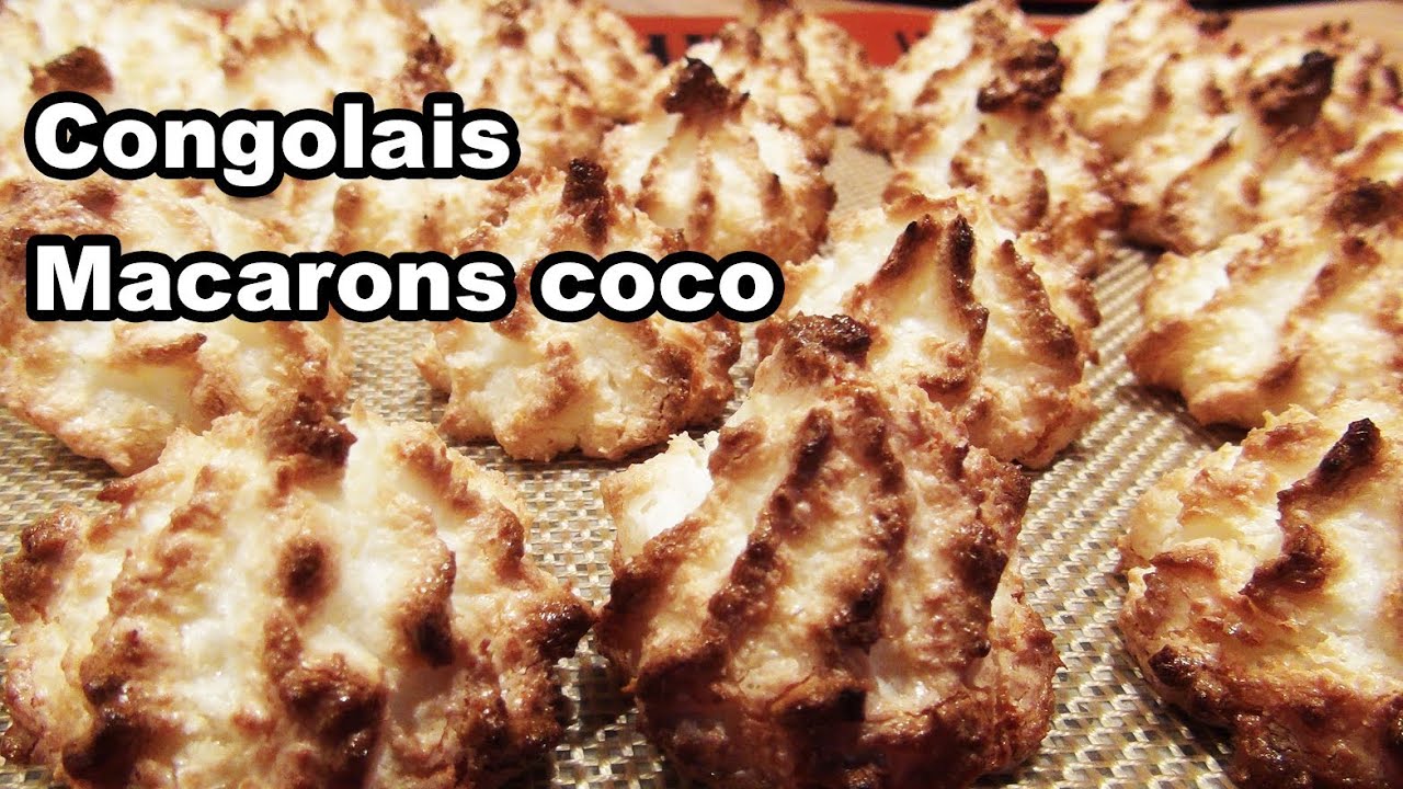 Recette de congolais ou macarons coco - recette facile - dessert - albarock