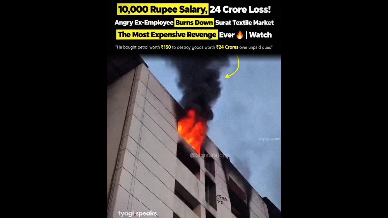 ₹10,000 Salary Dispute Leads To ₹24 Crore Loss | Surat Textile Market Fire