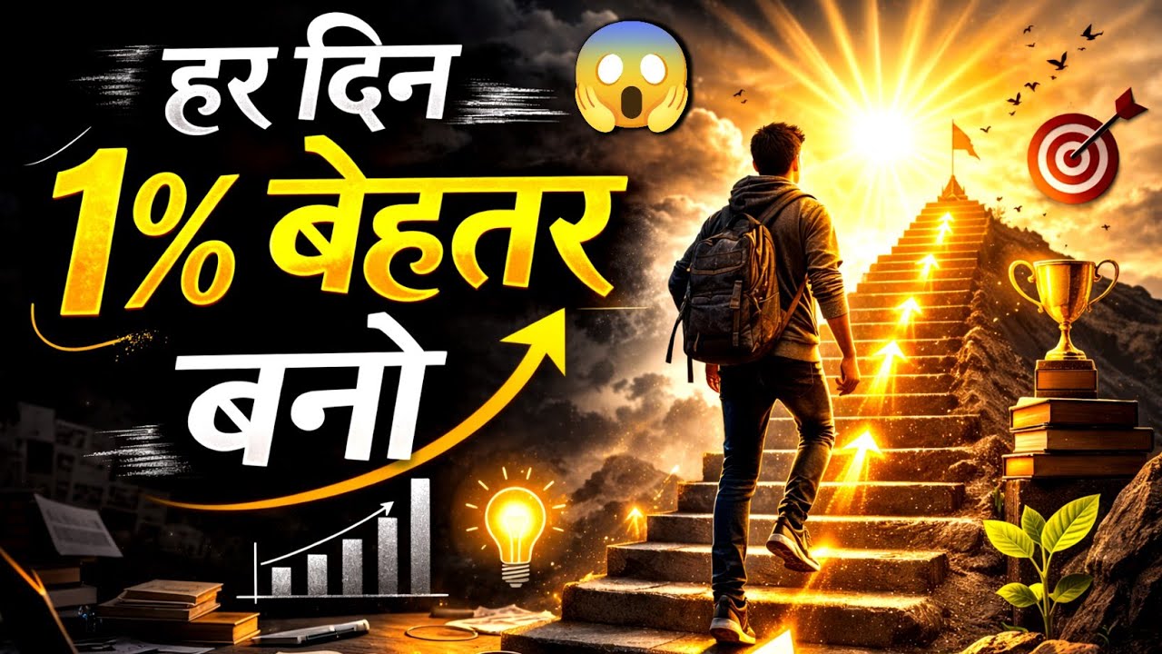 हर दिन 1% बेहतर बनो – 1 साल में जिंदगी बदल जाएगी | Powerful Motivation video 