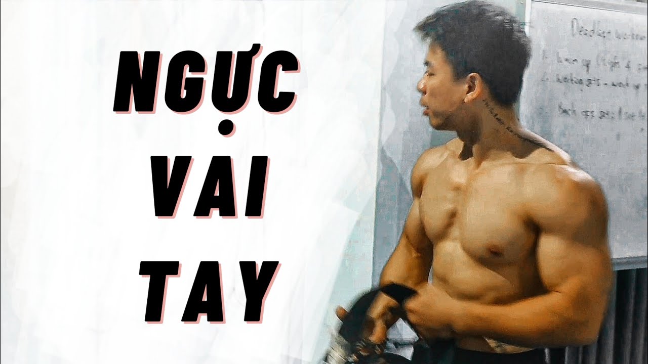 Một buổi đẩy NGỰC VAI TAY cấp độ kh&oacute; - Tập sức mạnh v&agrave; tăng cơ tối đa