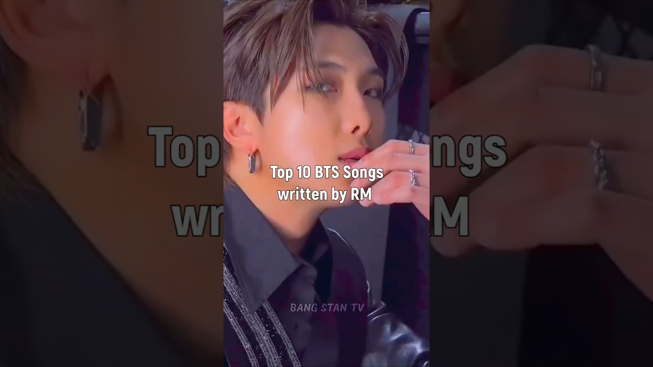 Top 10 BTS Songs written by RM #rm #bts #shorts