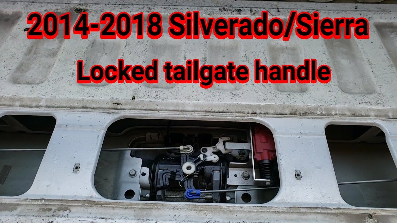 Ручка двери багажника Silverado Sierra Locked 2014-2018