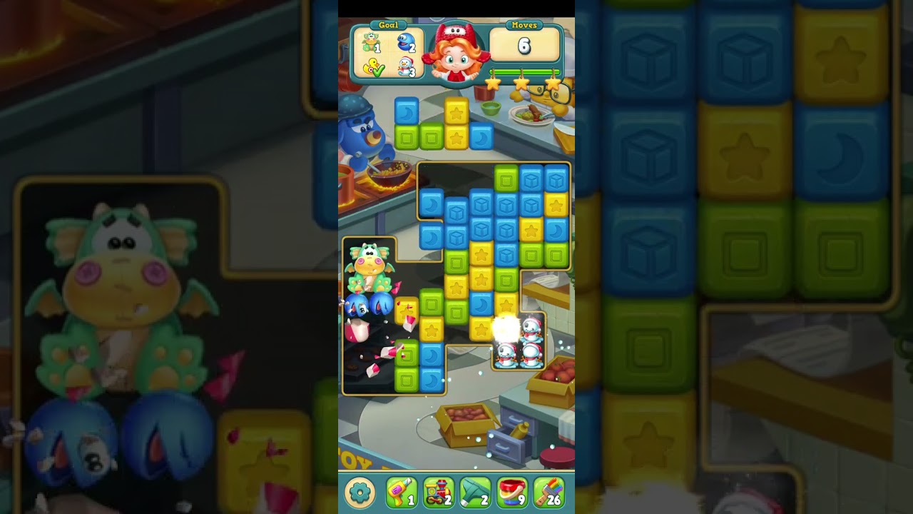 TOY BLAST LEVEL 9124 ~ No boosters