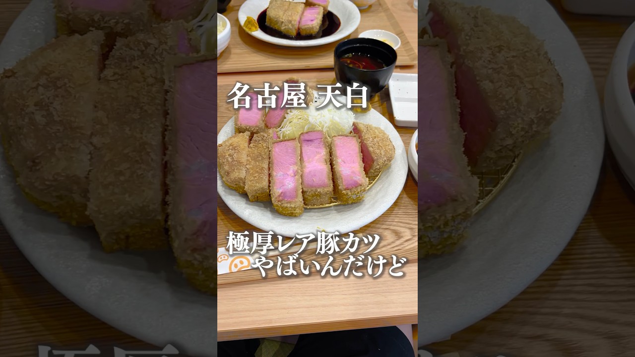 極厚レア豚カツヤバいんだけど