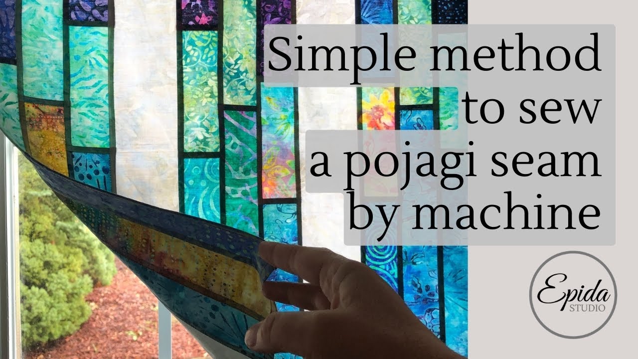 How to stitch a reversible pojagi seam by machine