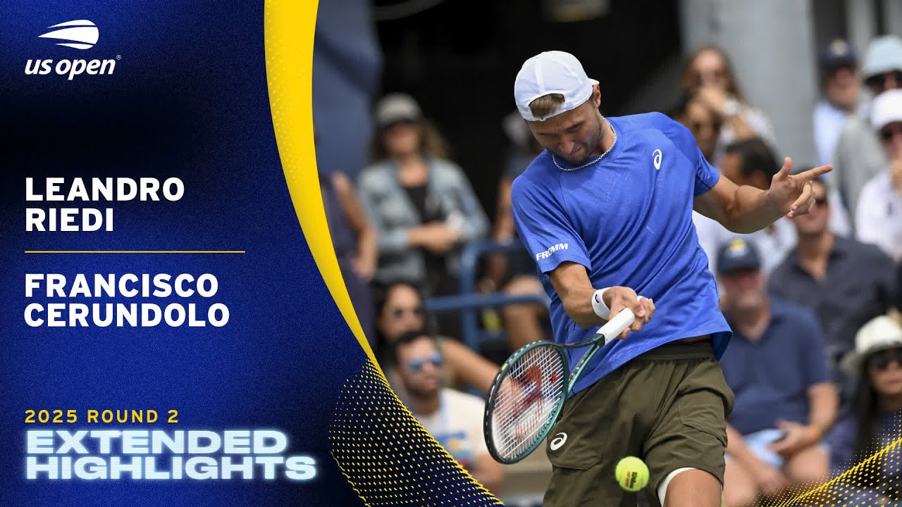 Leandro Riedi vs. Francisco Cerundolo Extended Highlights | 2025 US Open Round 2