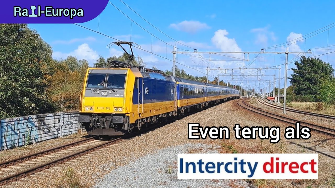 NS 186 traxx & ICRMh stam even weer terug als InterCity Direct! 