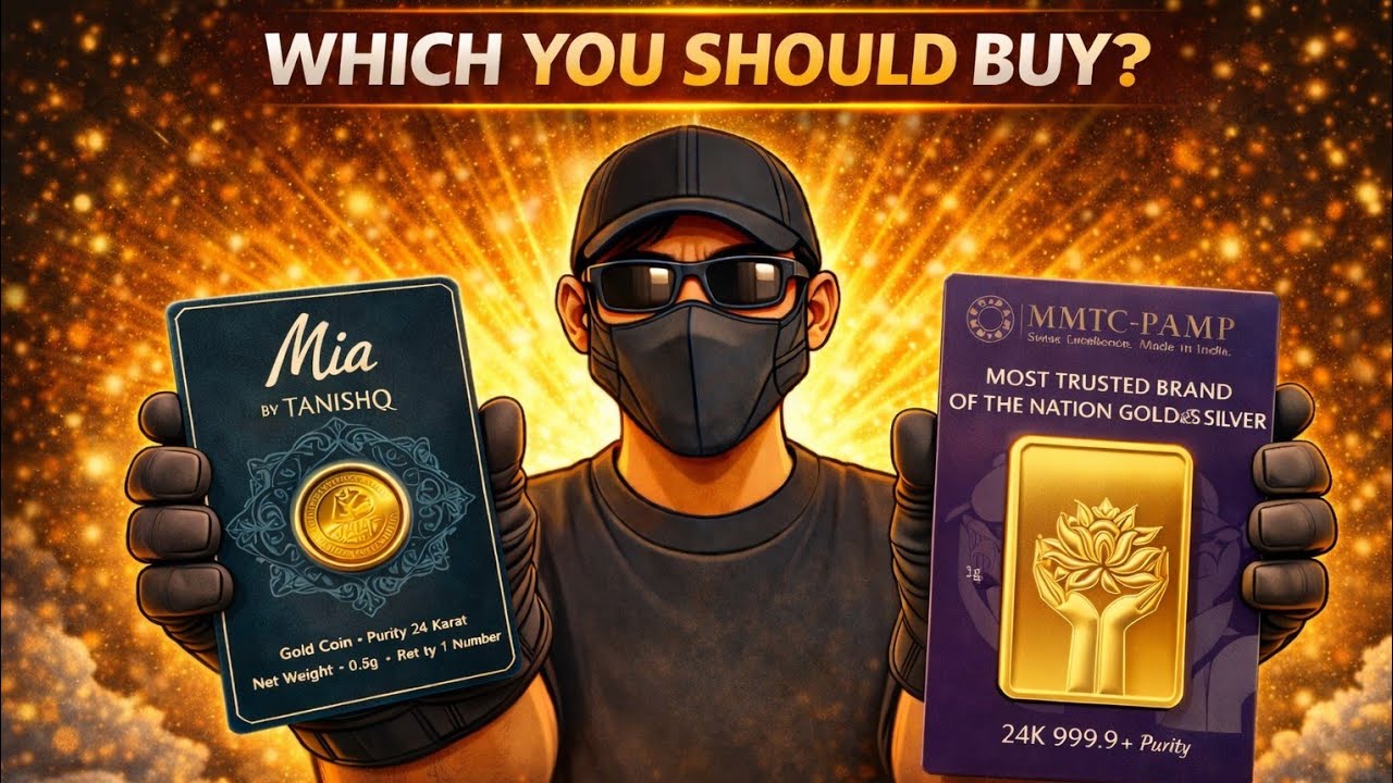 0.5G GOLD COIN VS 1 GRAM GOLD BAR PRICE COMPARISON | TANISHQ VS MMTC PAMP WHICH GOLD SHOULD YOU BUY