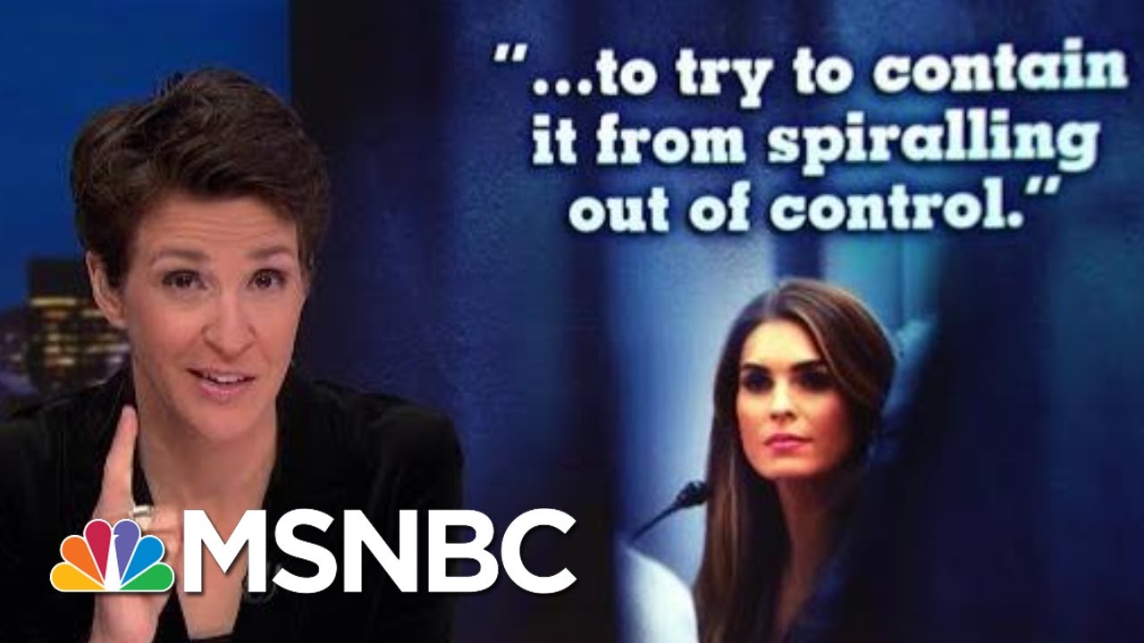 Hope Hicks Transcript Provides Window On 2016 Dual Trump Tape Crises | Rachel Maddow | MSNBC